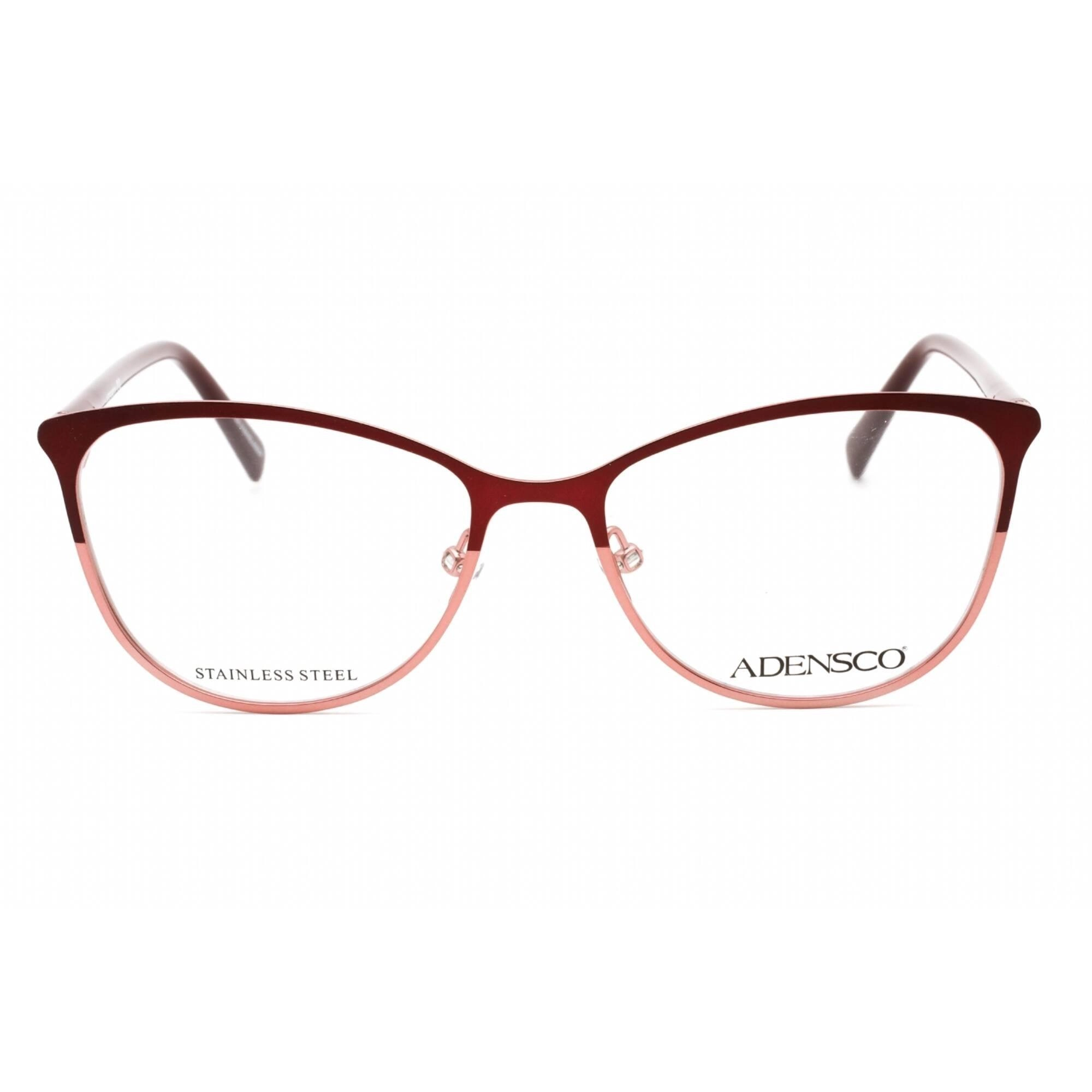 Adensco Women's Eyeglasses - Burgundy Shaded Metal Frame Clear Lens | AD 240 07W5 00
