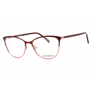 Adensco Women's Eyeglasses - Burgundy Shaded Metal Frame Clear Lens | AD 240 07W5 00