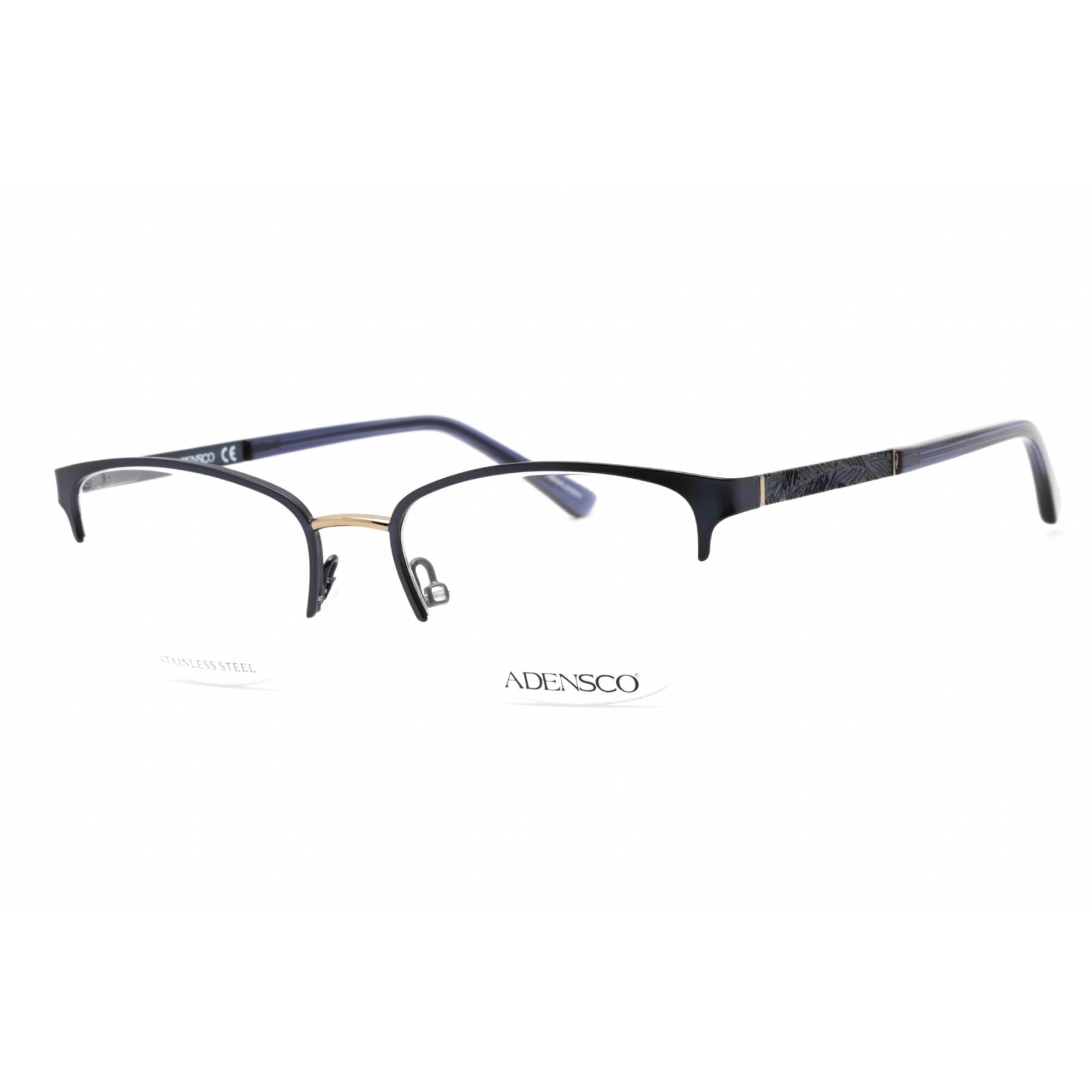 Adensco Women's Eyeglasses - Half Rim Matte Blue Cat Eye Shape Frame | AD 243 0FLL 00