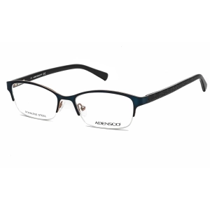 Adensco Women's Eyeglasses - Satin Navy Half Rim Frame Clear Lens | Ad 200 0DA4 00