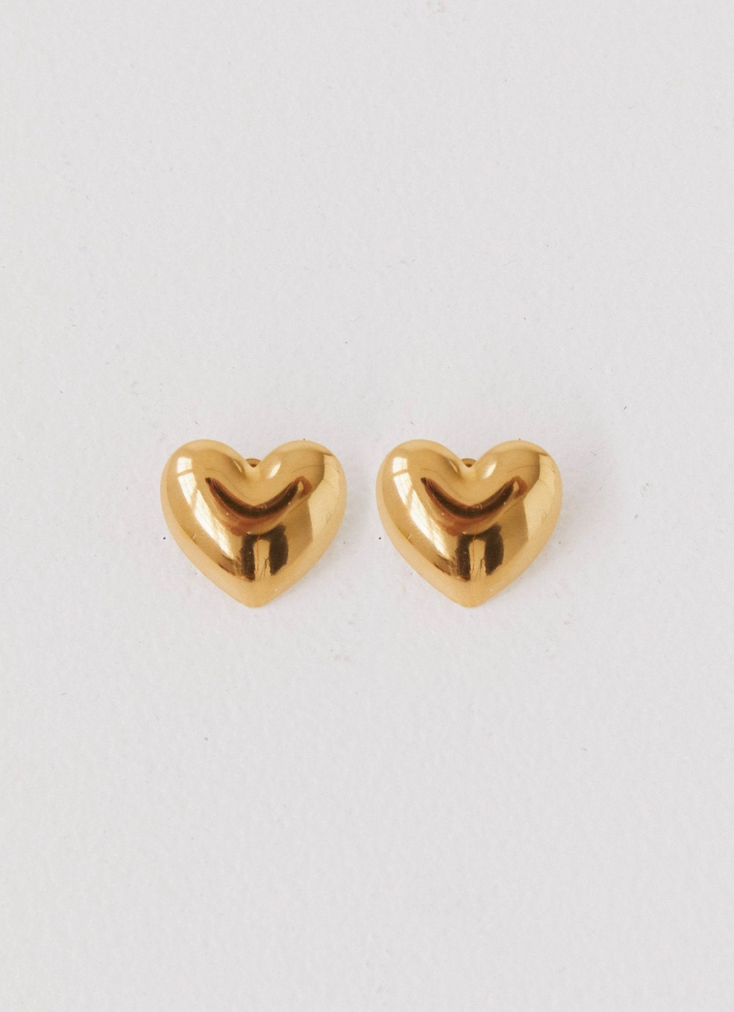 Alexa Heart Earrings - Gold