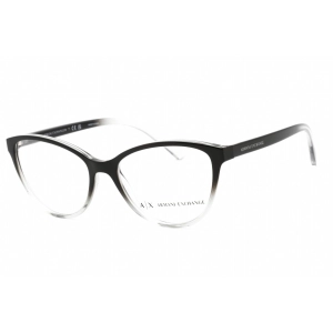 Armani Exchange Women's Eyeglasses - Black/Grey Cat Eye Plastic Frame | AX3053 8255