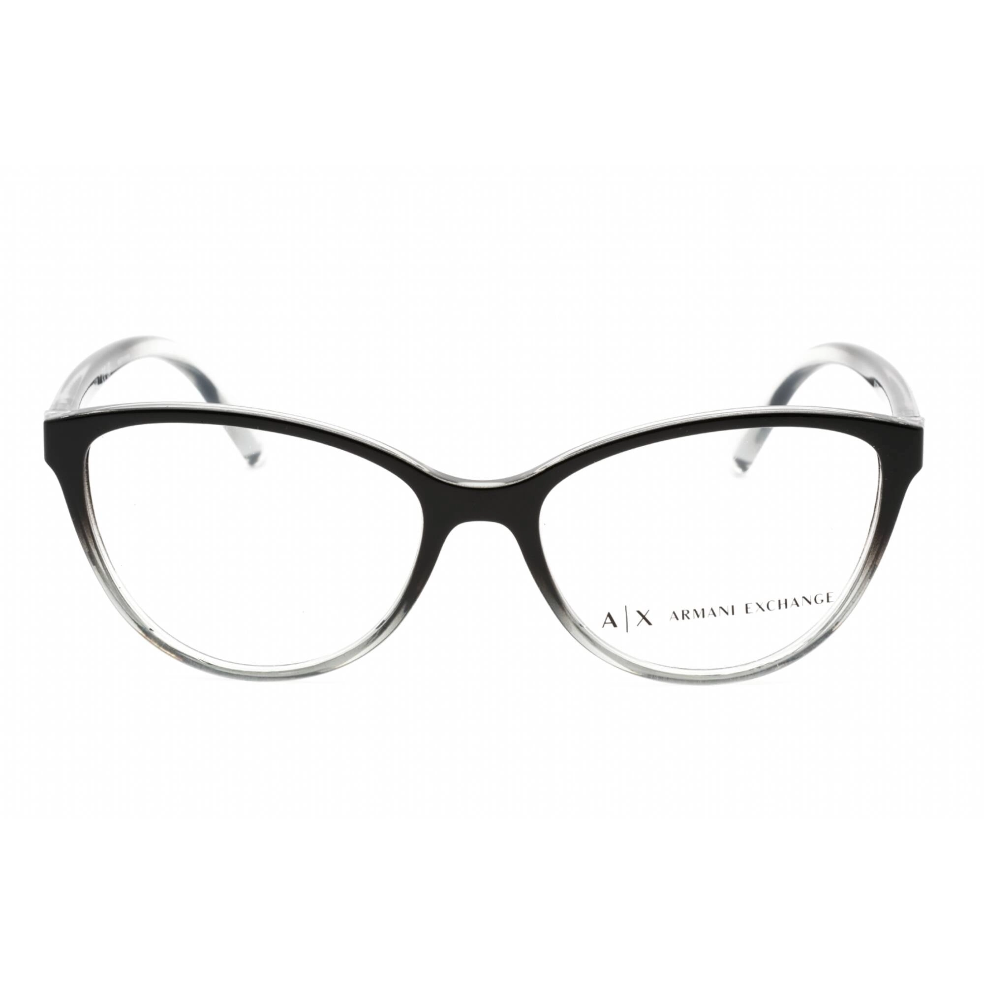 Armani Exchange Women's Eyeglasses - Black/Grey Cat Eye Plastic Frame | AX3053 8255