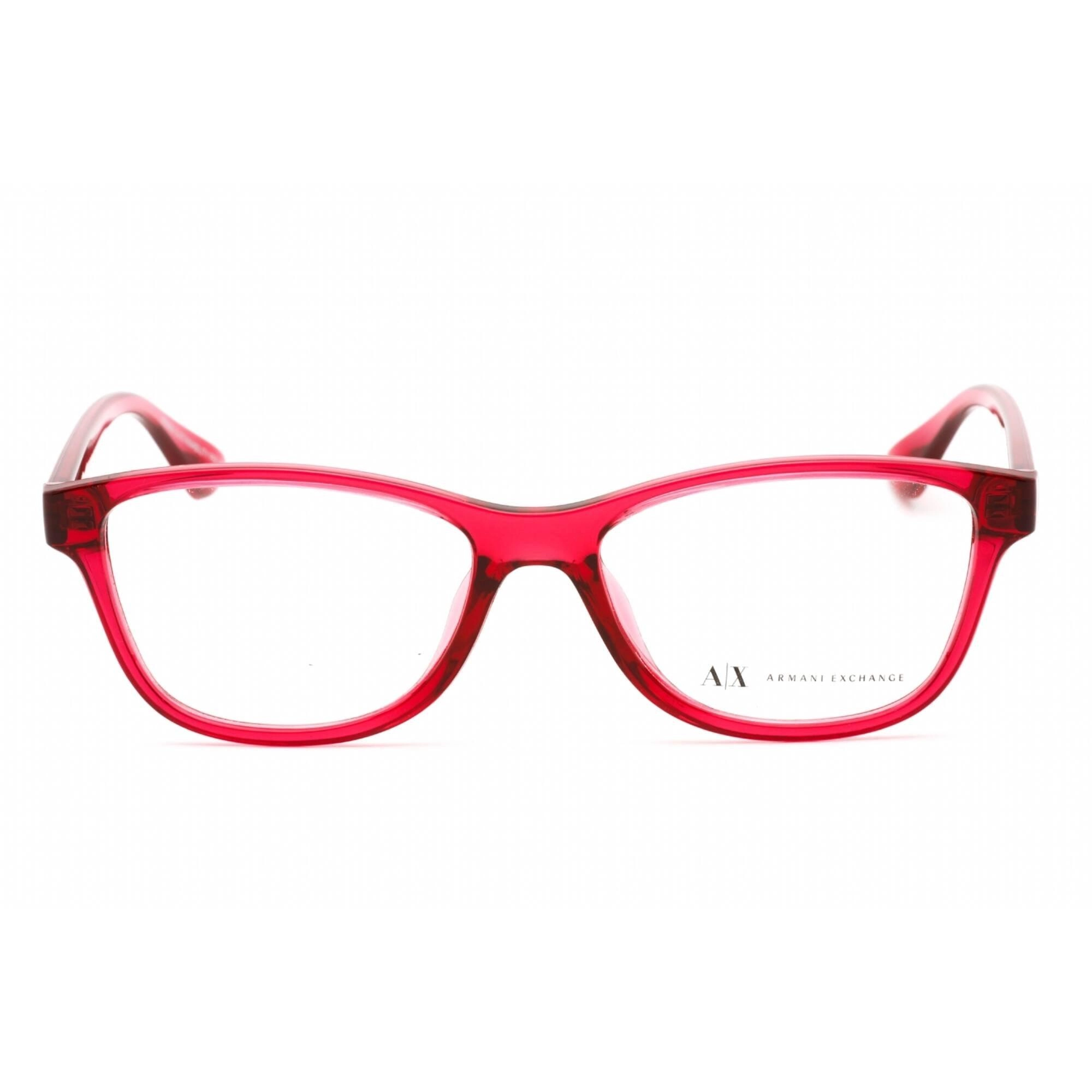 Armani Exchange Women's Eyeglasses - Transparent Pink Plastic Frame | 0AX3082U 8254