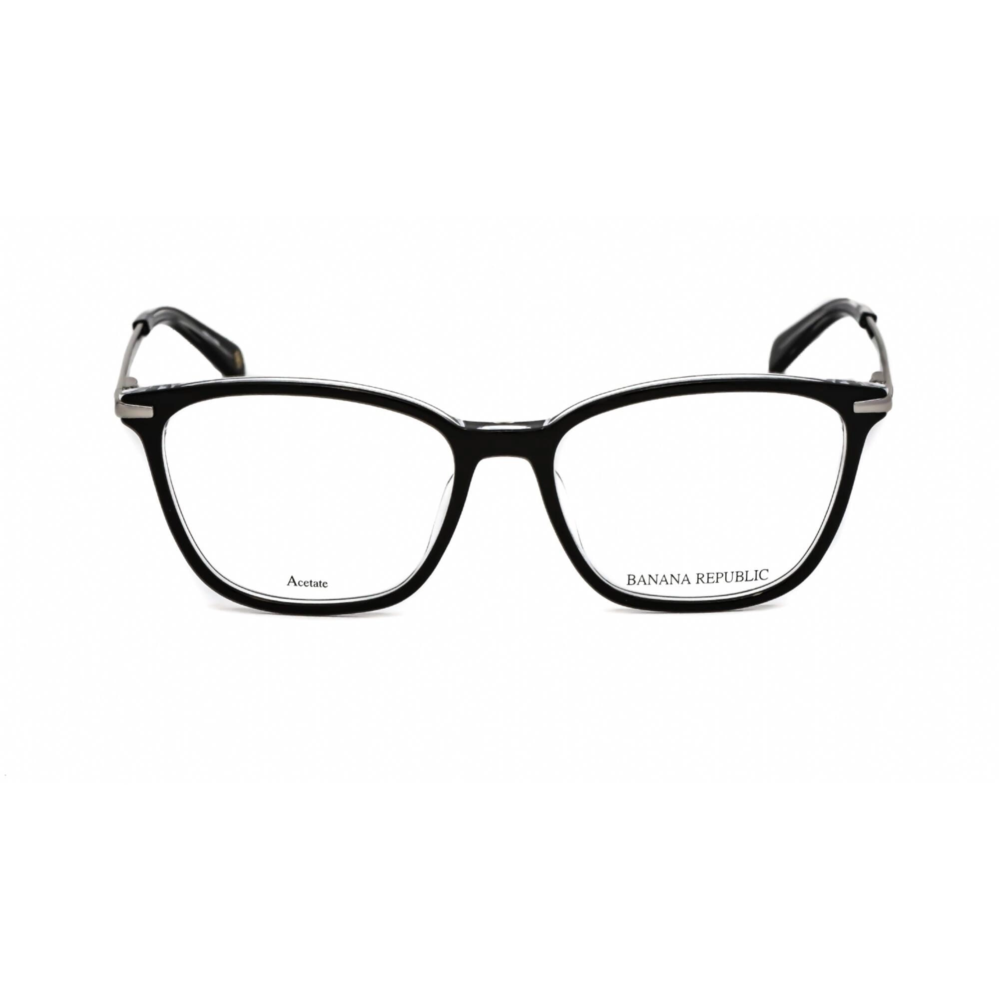 Banana Republic Women's Eyeglasses - Black Crystal Plastic Frame | CRISSY 07C5 00