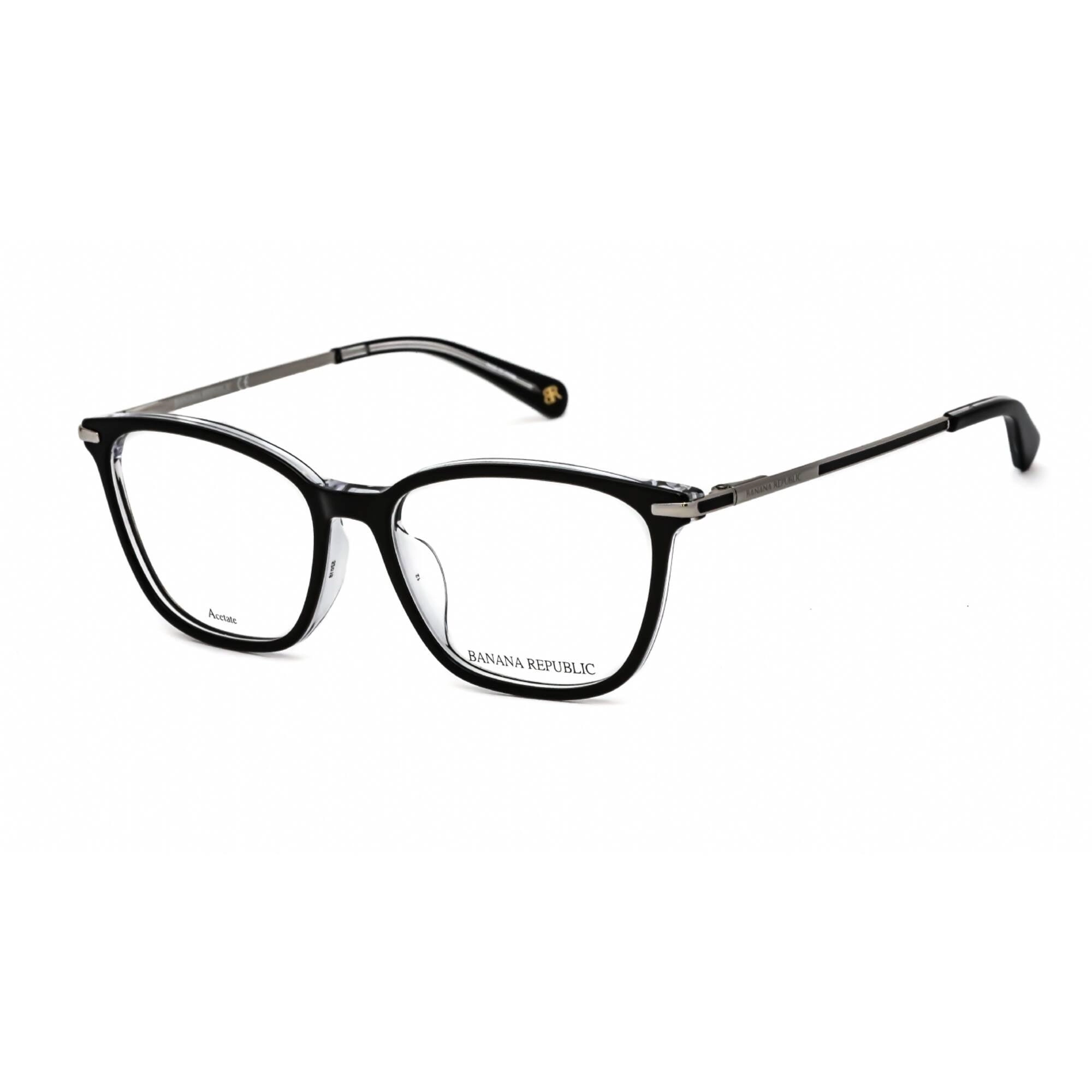 Banana Republic Women's Eyeglasses - Black Crystal Plastic Frame | CRISSY 07C5 00