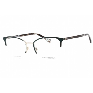 Banana Republic Women's Eyeglasses - Teal Gold Cat Eye Half Rim Frame | BR 223 5F6