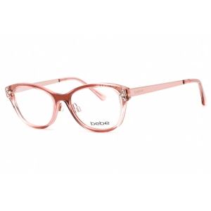 Bebe Women's Eyeglasses - Berry Gradient Rectangular Shape Frame Clear Lens | BB5168 650