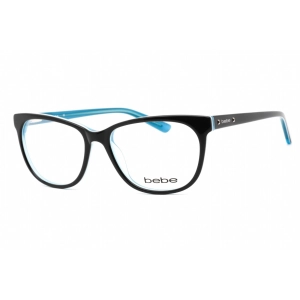 Bebe Women's Eyeglasses - Navy Rectangular Shape Plastic Frame Clear Lens | BB5108 414