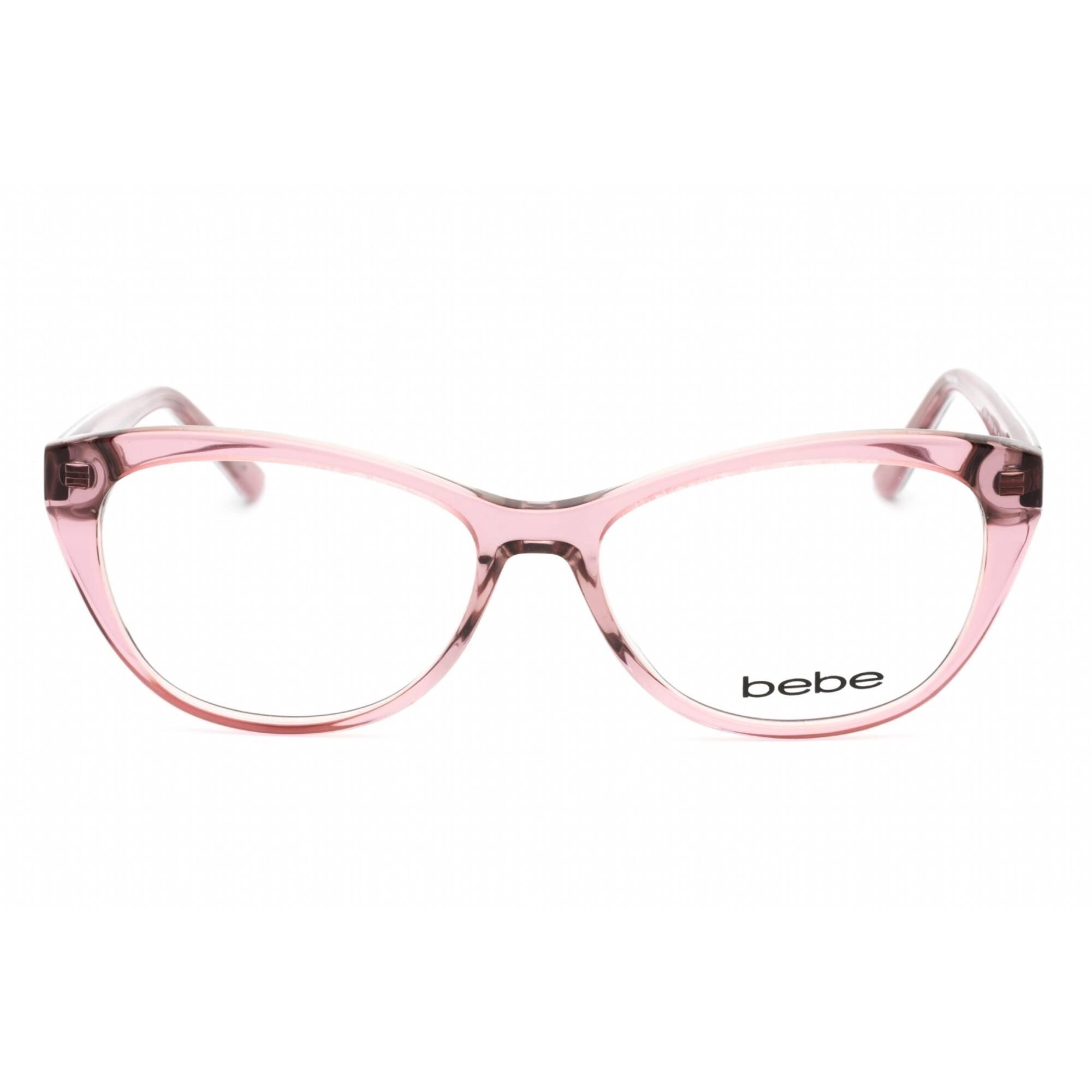 Bebe Women's Eyeglasses - Plum Full Rim Cat Eye Fixed Nose Pads Frame | BB5156 505