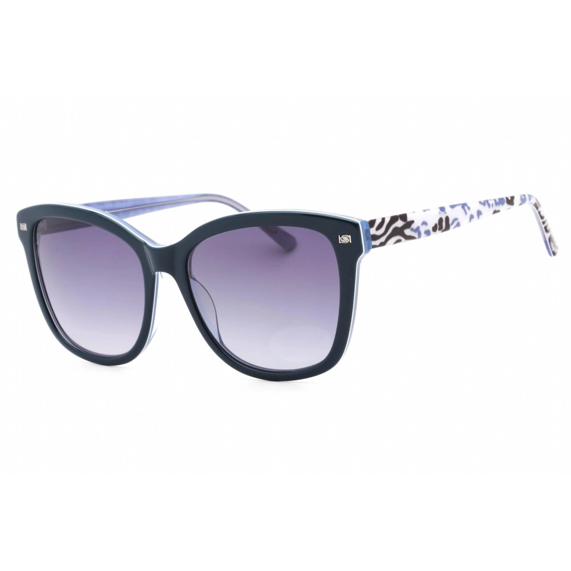 Bebe Women's Sunglasses - Navy Plastic Rectangular Fixed Nose Pads Frame | BB7234 400