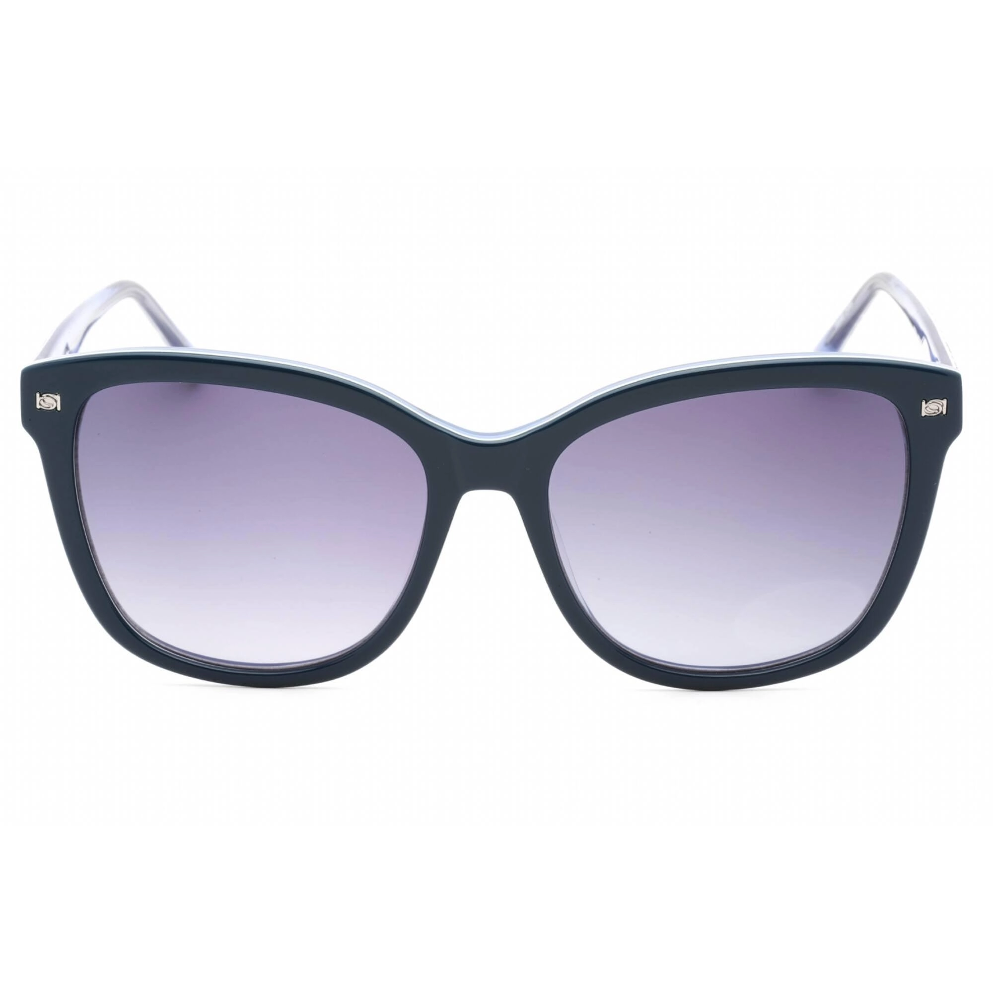 Bebe Women's Sunglasses - Navy Plastic Rectangular Fixed Nose Pads Frame | BB7234 400
