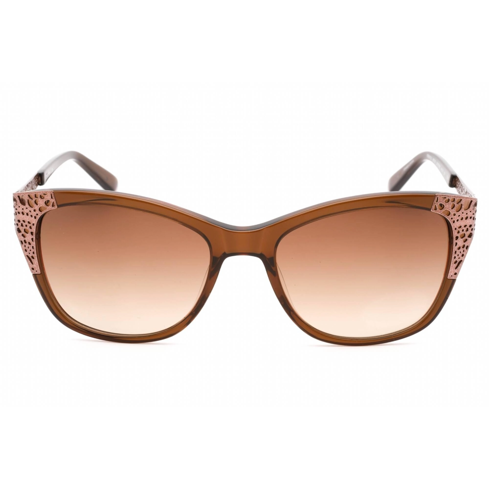 Bebe Women's Sunglasses - Topaz Plastic Full Rim Fixed Nose Pads Frame | BB7188 210