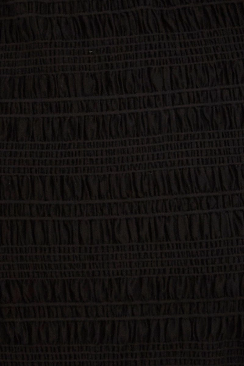 Black Mini Skirt Bodycon Mesh Textured Detail