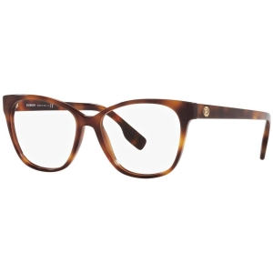 Burberry Women's Eyeglasses - Full Rim Light Havana Acetate Cat Eye | 0BE2345 3316