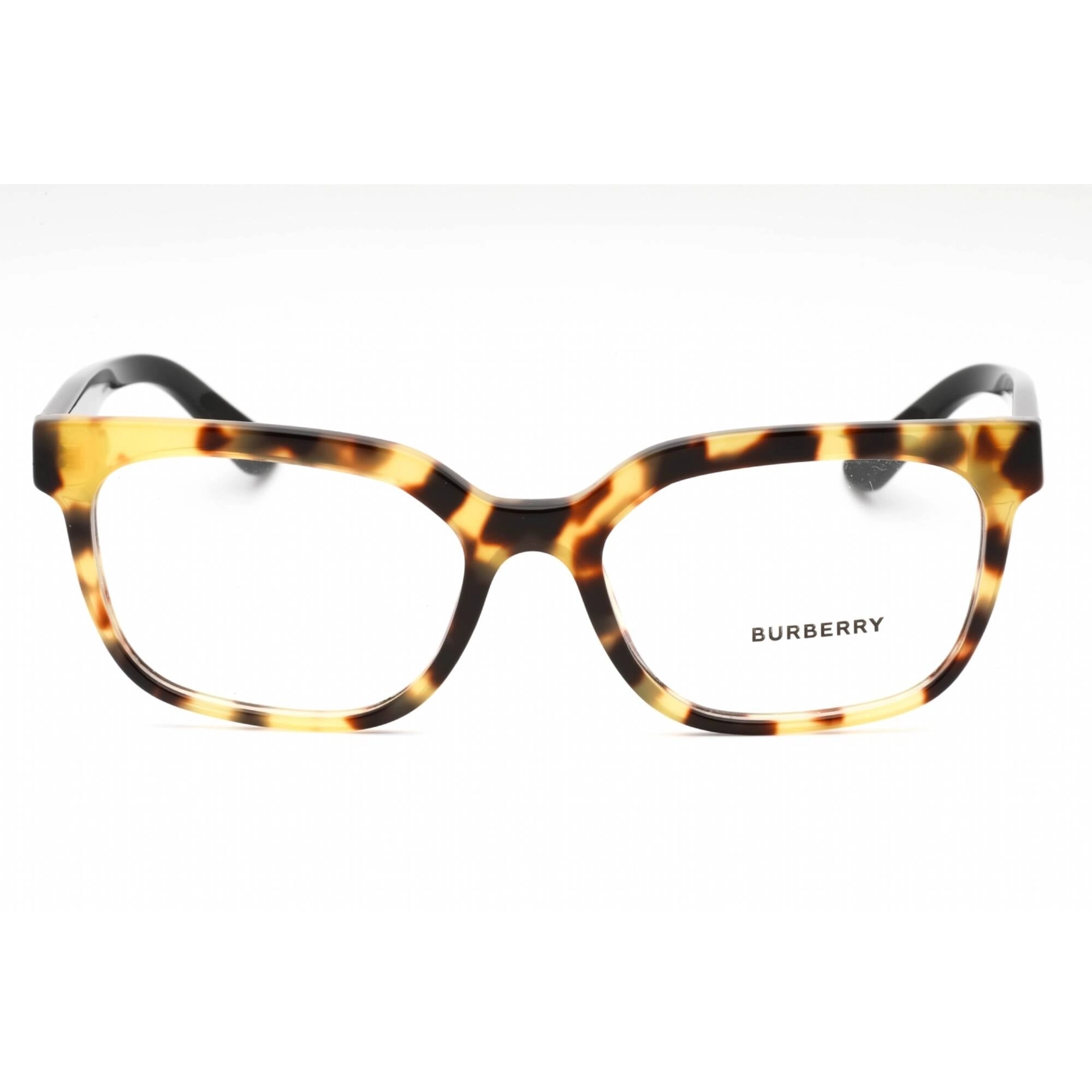 Burberry Women's Eyeglasses - Light Havana Plastic Square Full Rim Frame | BE2277 3741