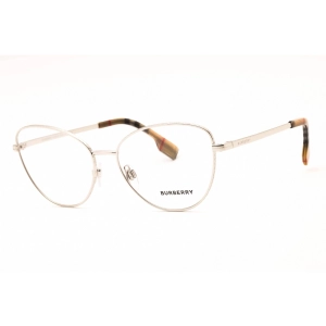 Burberry Women's Eyeglasses - Silver Metal Cat Eye Shape Full Rim Frame | BE1341 1005