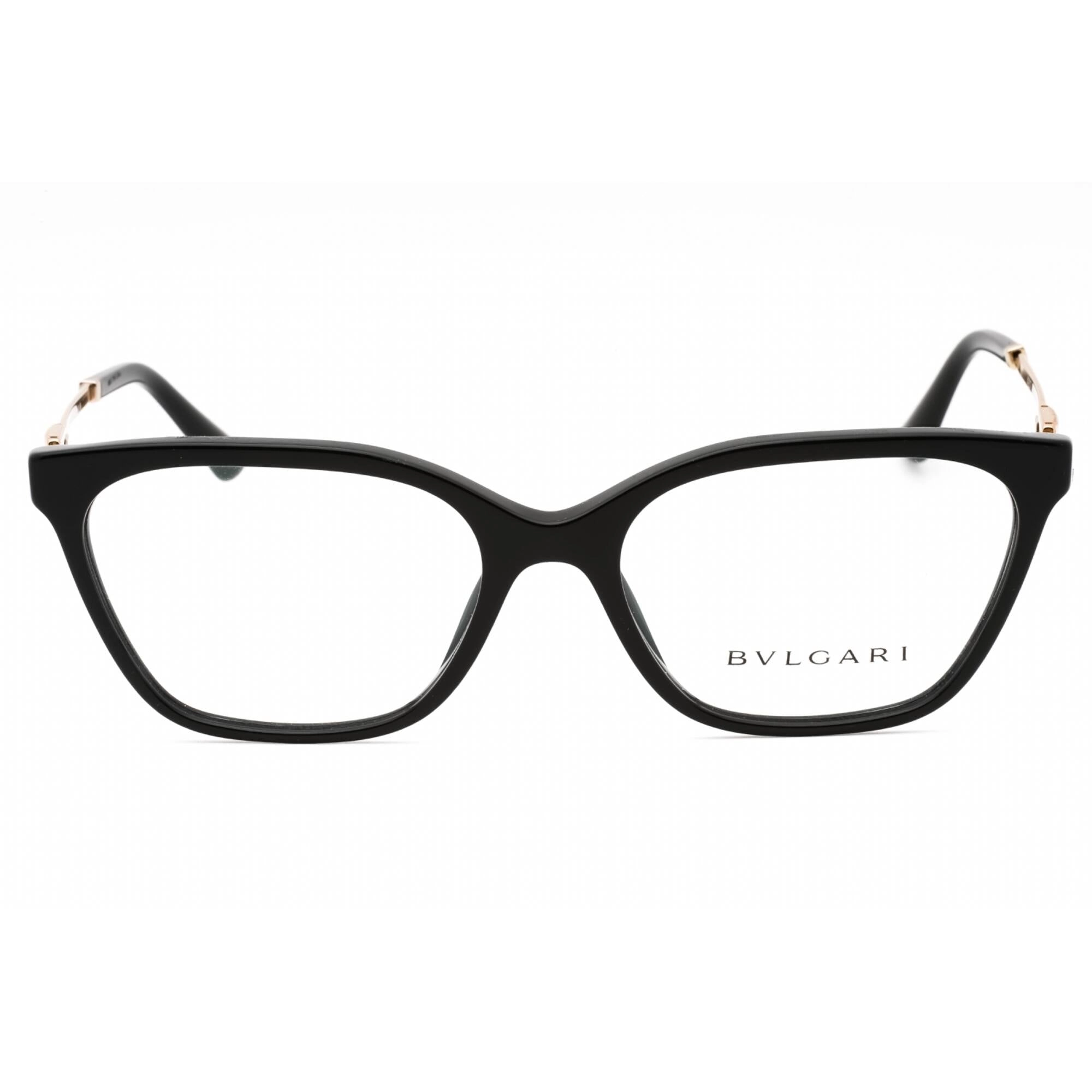 Bvlgari Women's Eyeglasses - Black Cat Eye Full Rim Plastic Frame | 0BV4207 501