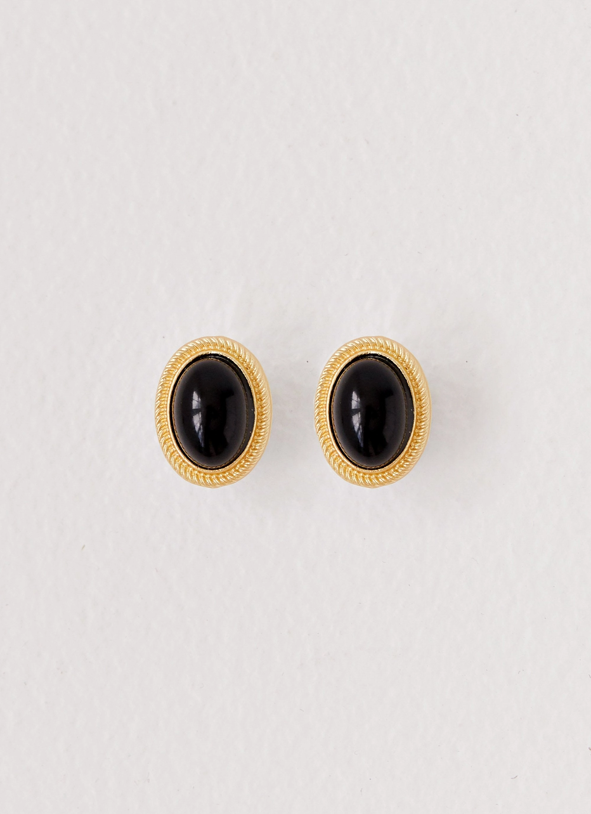 Calais Opal Earrings - Black