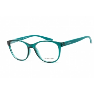 Calvin Klein Women's Eyeglasses - Full Rim Crystal Teal Plastic Frame | CK19572 430