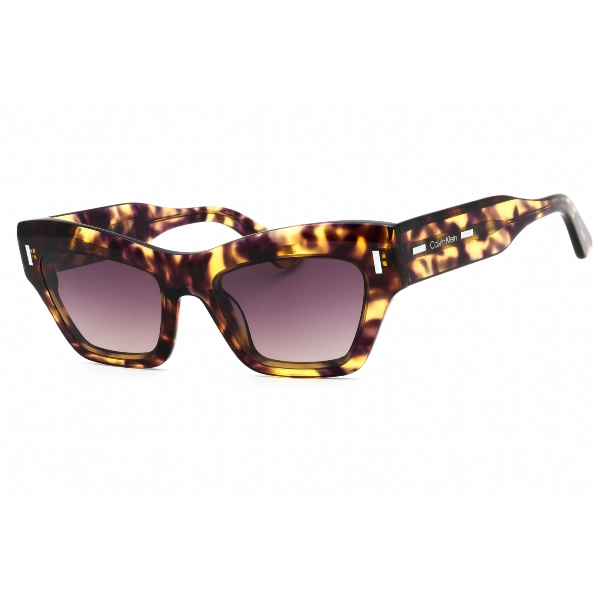 Calvin Klein Women's Sunglasses - Purple Havana Acetate Cat Eye Frame | CK23503S 528