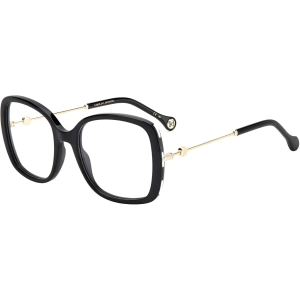 Carolina Herrera Women's Eyeglasses - Black Square Shape Frame Demo Lens | CH 0022 807