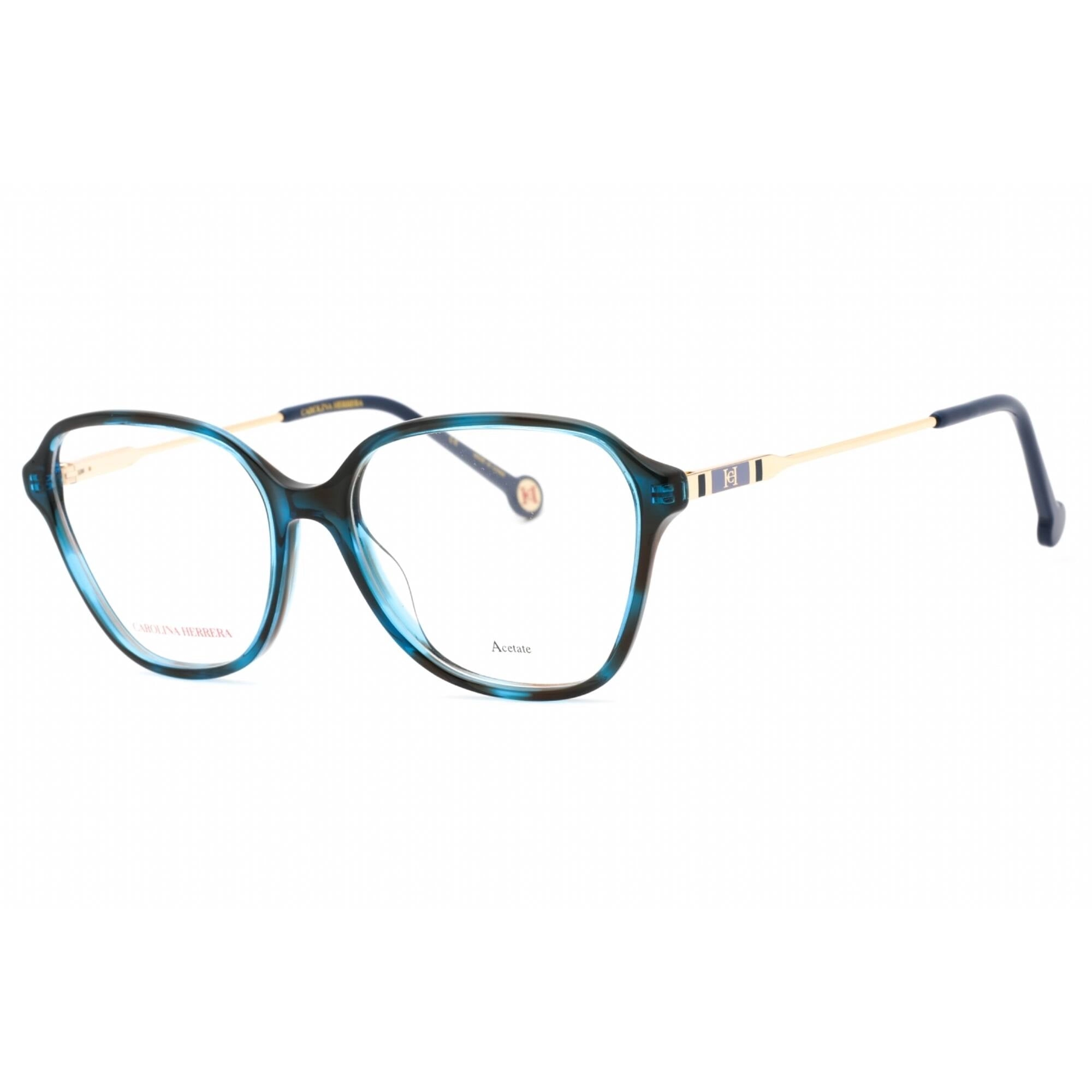 Carolina Herrera Women's Eyeglasses - Blue Havana Plastic Butterfly | HER 0117 0JBW