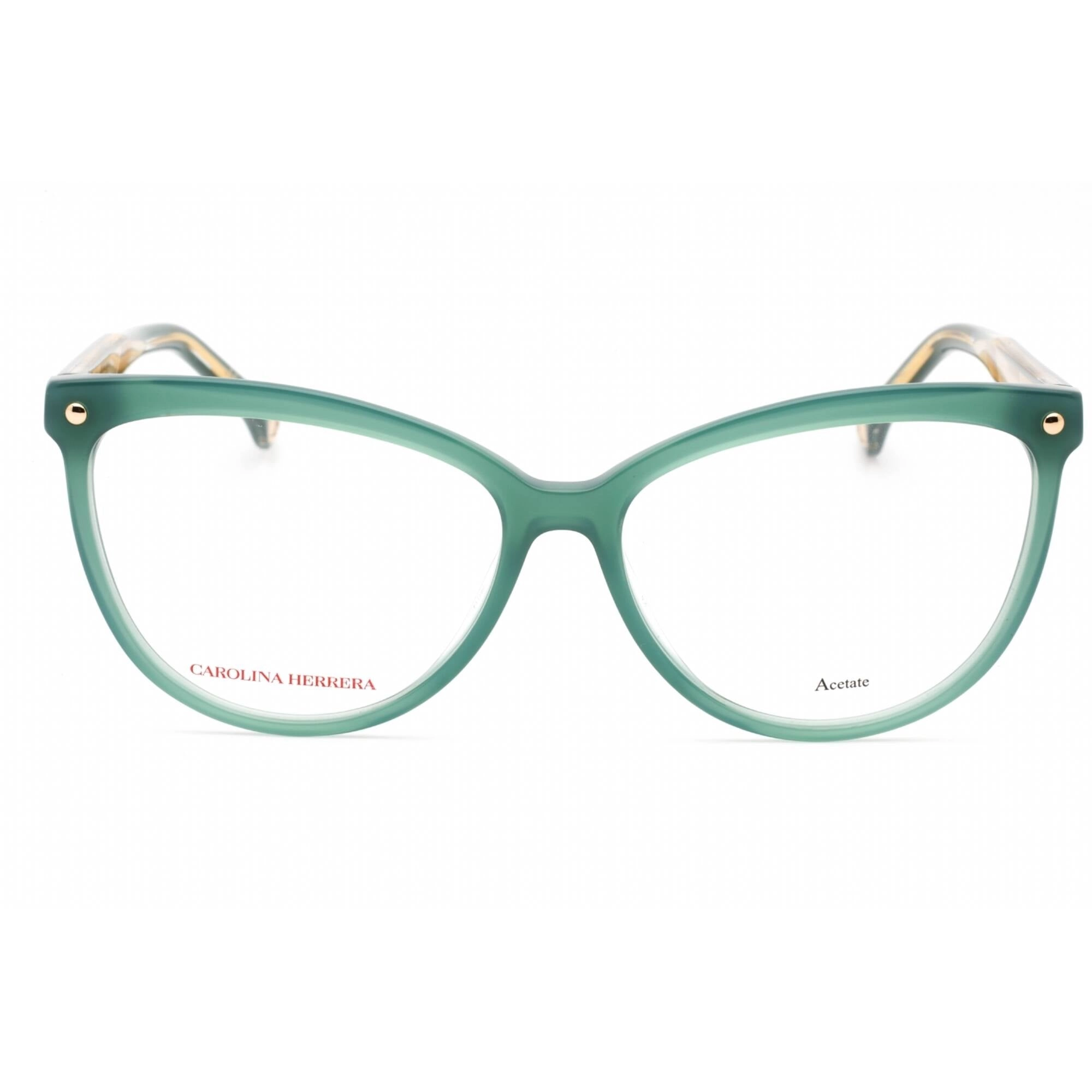 Carolina Herrera Women's Eyeglasses - Green Plastic Cat Eye Frame | HER 0085 01ED