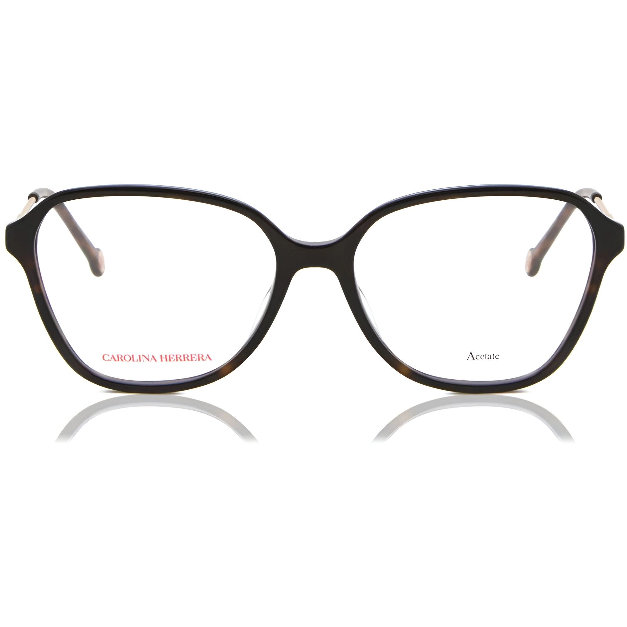 Carolina Herrera Women's Eyeglasses - Havana Acetate Frame Demo Lens | HER 0117 0086
