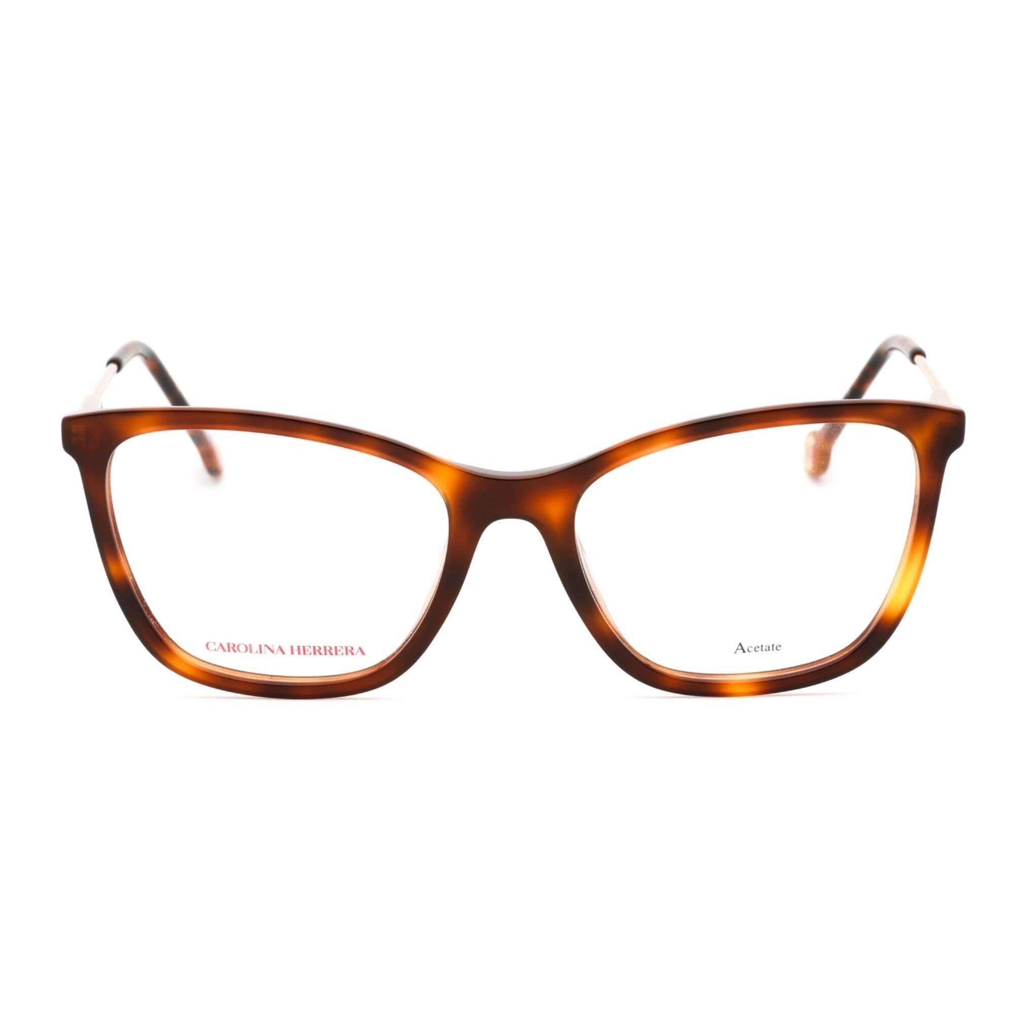 Carolina Herrera Women's Eyeglasses - Havana Plastic Cat Eye Frame | CH 0071 005L