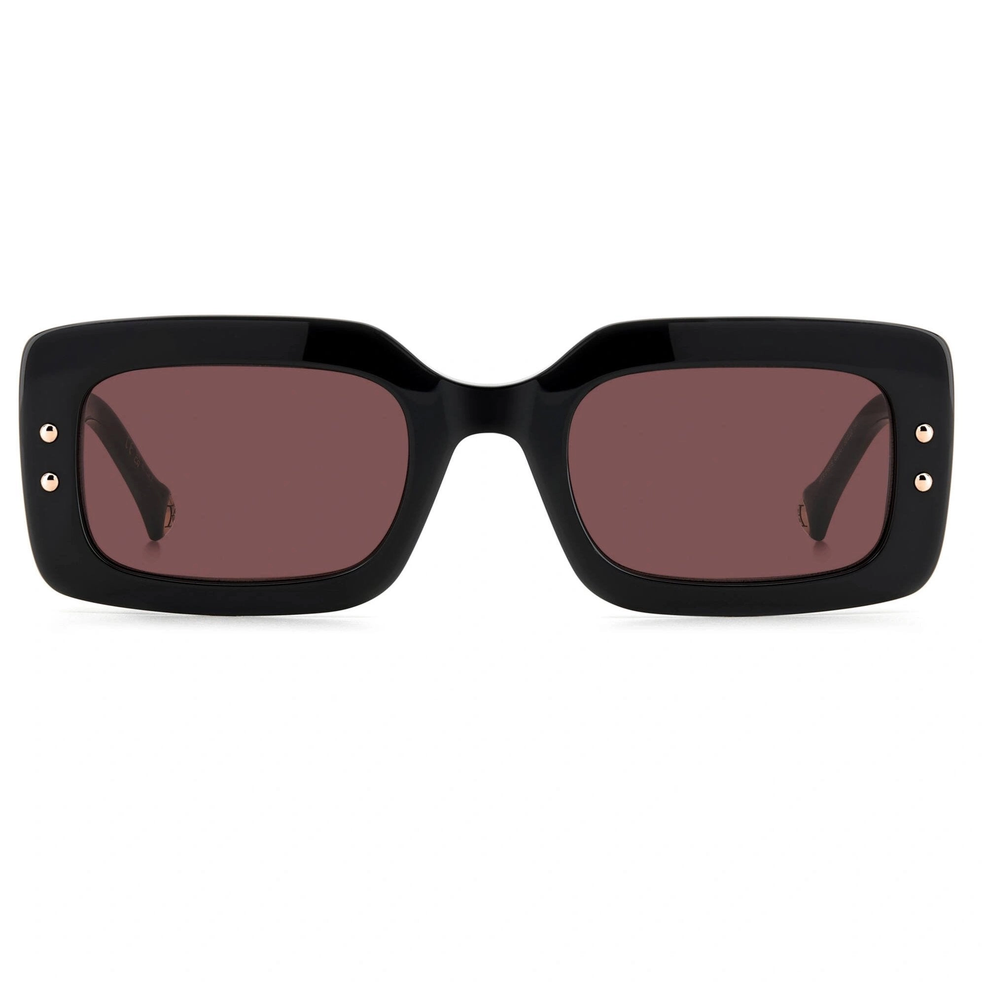 Carolina Herrera Women's Sunglasses - Black Burgundy Rectangular | HER 0187/S 0GUU/U1