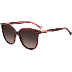 Carolina Herrera Women's Sunglasses - Burgundy Horn Acetate Square | HER 0136/S 0K4G