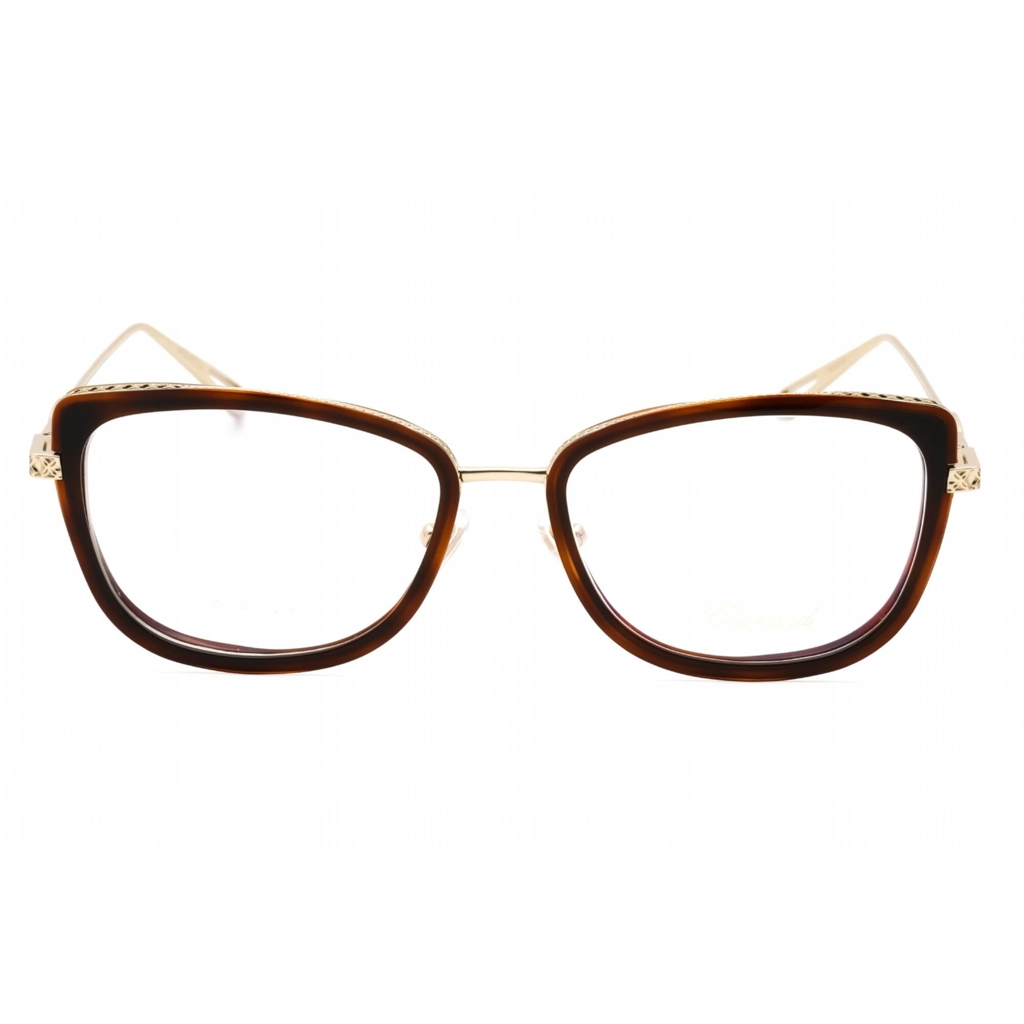 Chopard Women's Eyeglasses - Brown Metal Butterfly Full Rim Frame | VCH256M 08FE