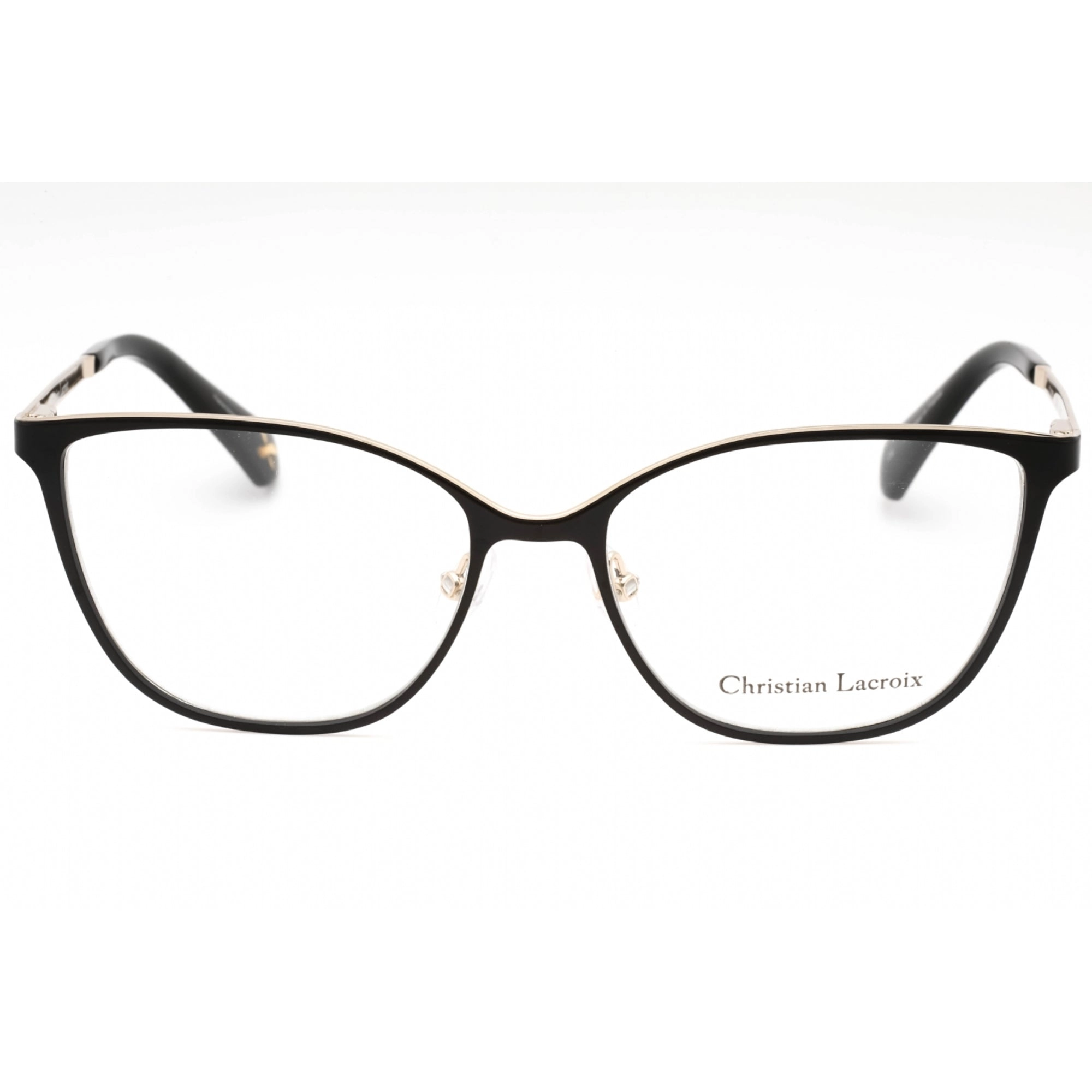 Christian Lacroix Women's Eyeglasses - Black Metal Cat Eye Full Rim Frame | CL3059 001