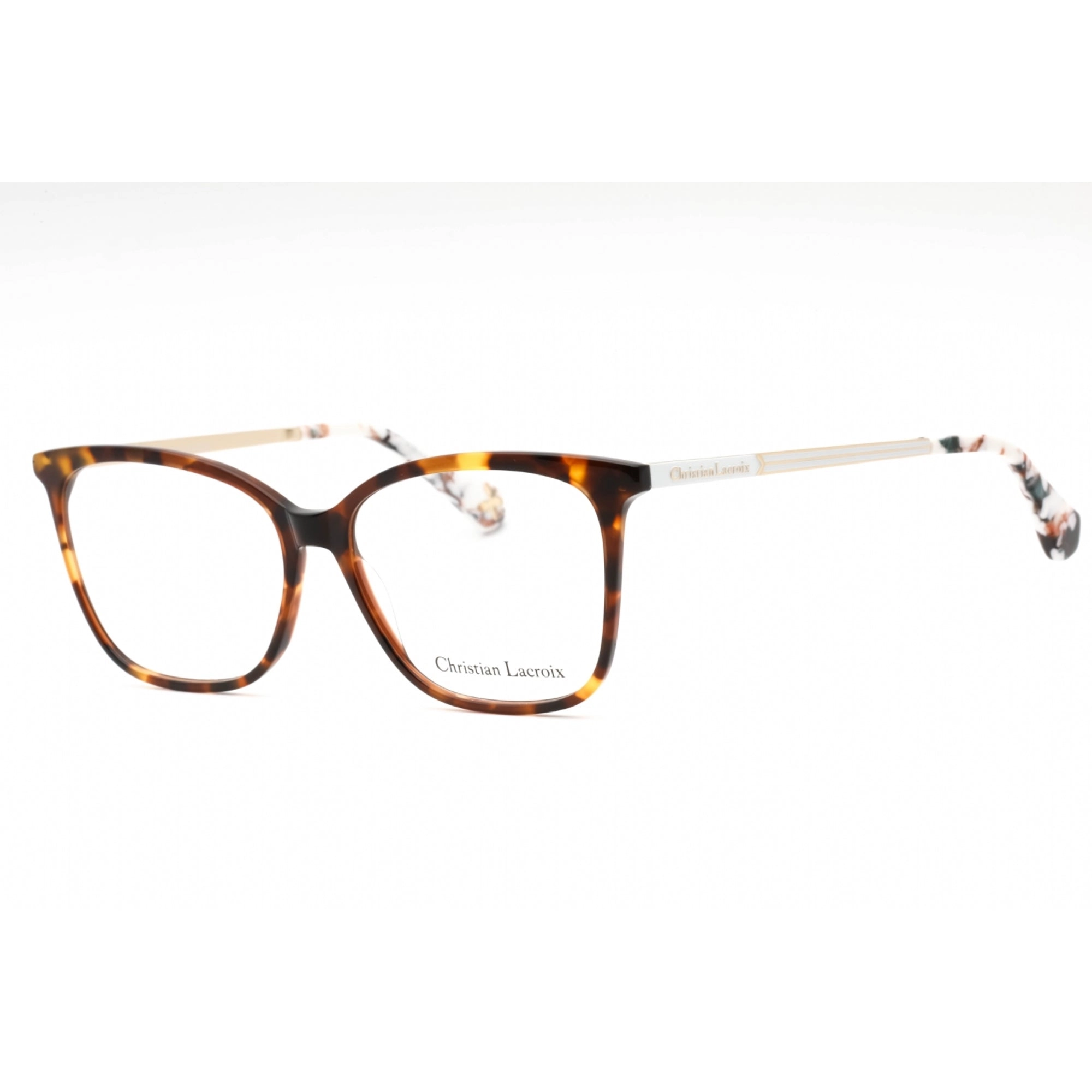 Christian Lacroix Women's Eyeglasses - Havana Cat Eye Full Rim Frame | CL1104 175