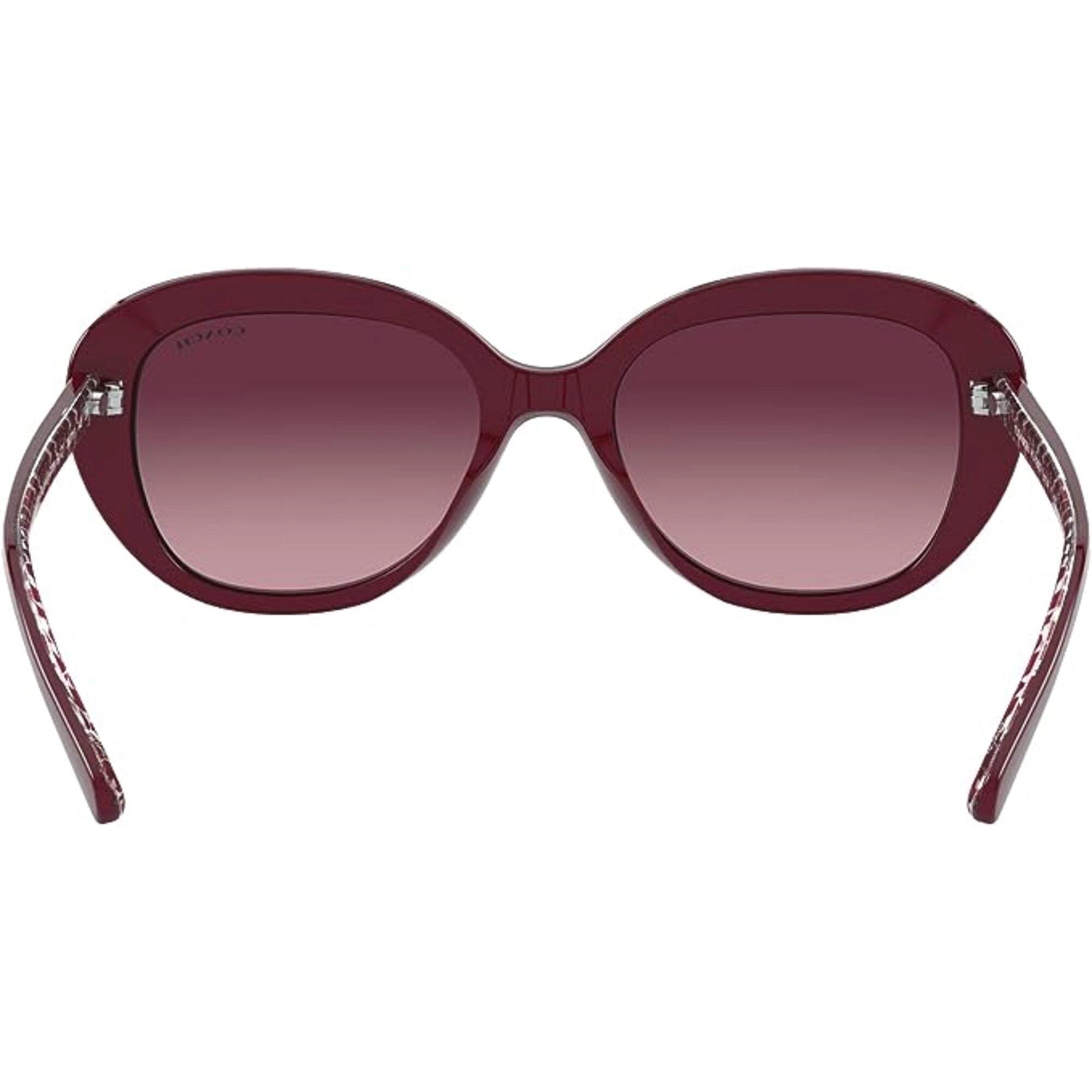 Coach Women's Sunglasses - Burgundy Gradient Lens Butterfly Frame | 0HC8289F 55848H55