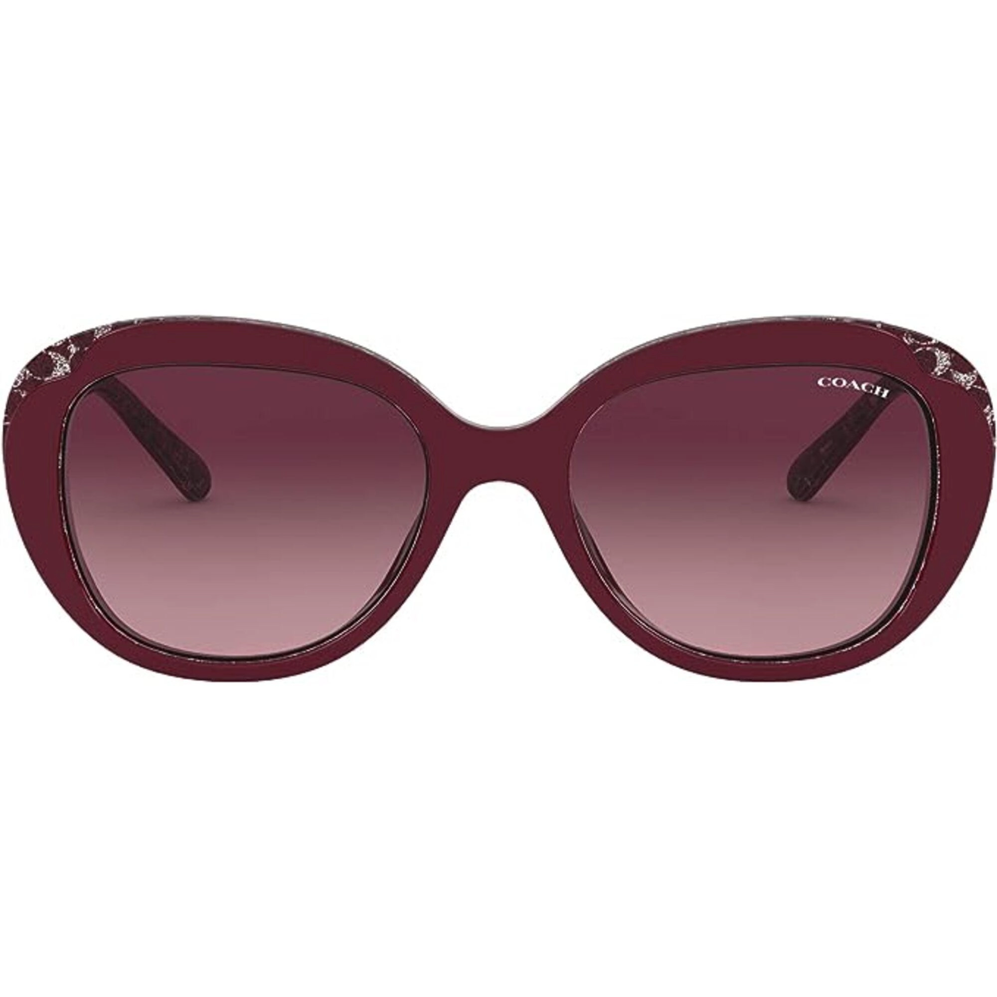 Coach Women's Sunglasses - Burgundy Gradient Lens Butterfly Frame | 0HC8289F 55848H55