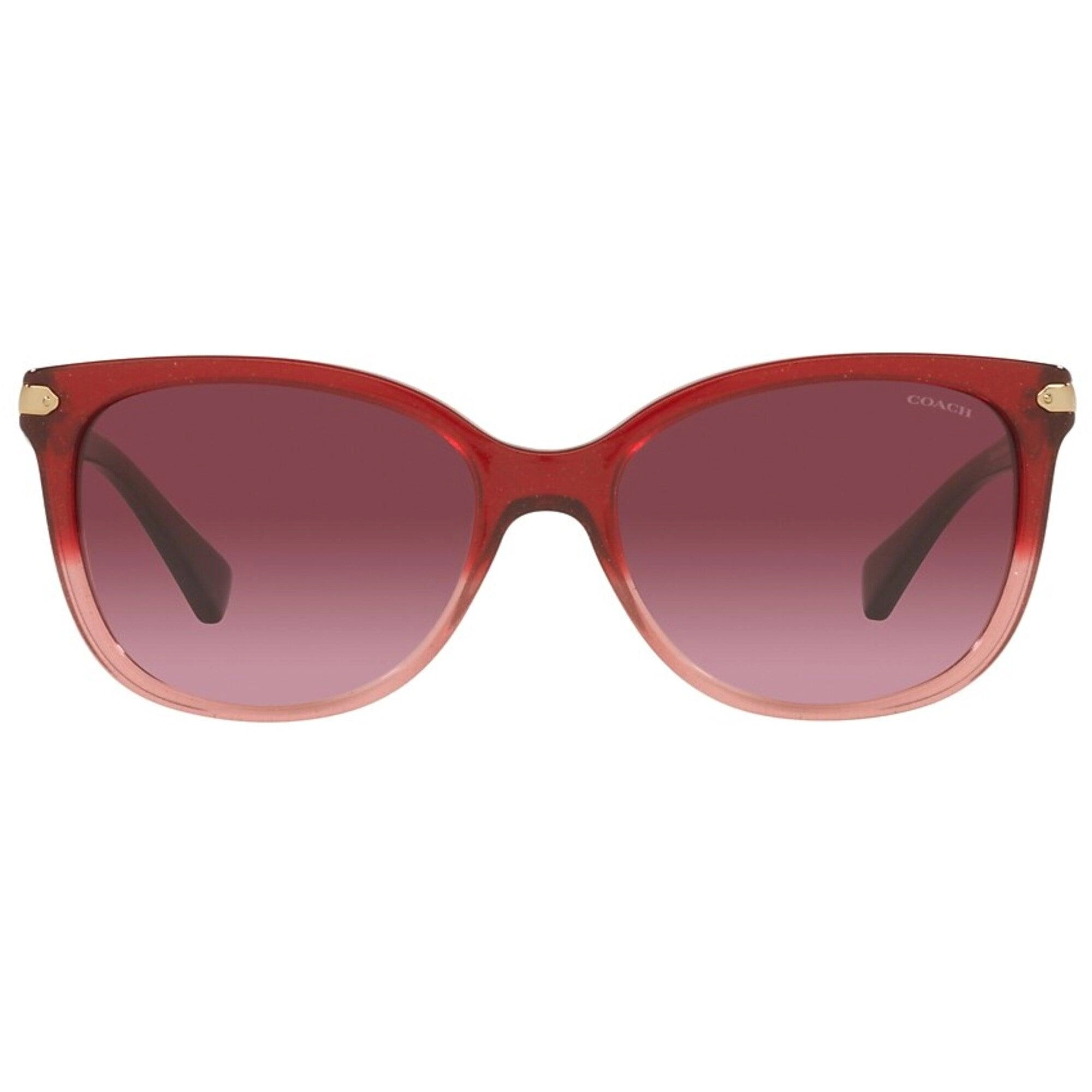 Coach Women's Sunglasses - Shimmer Burgundy/Pink Gradient Frame | 0HC8132 55518H57