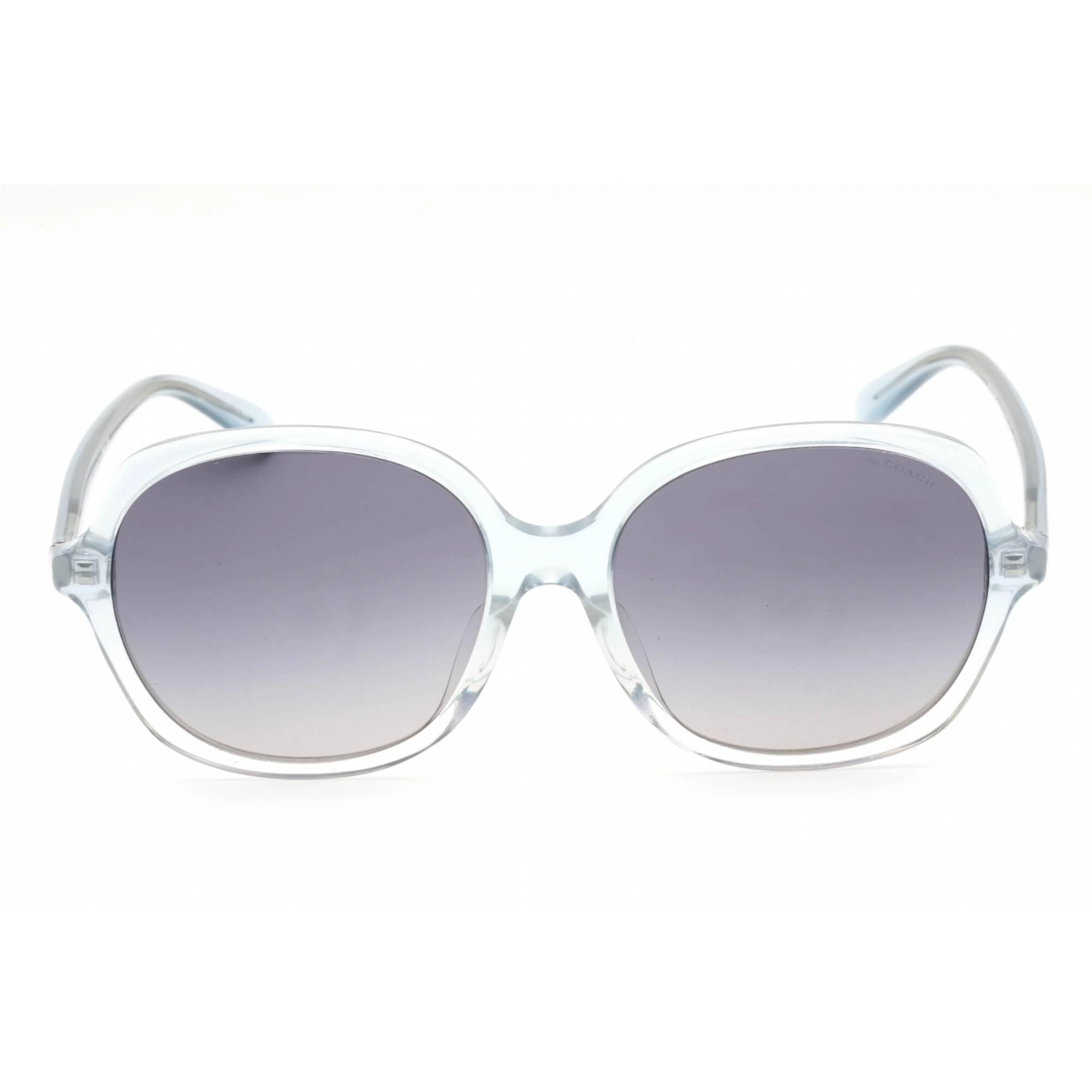 Coach Women's Sunglasses - Transparent Faded Blue Plastic Round | 0HC8360U 573735