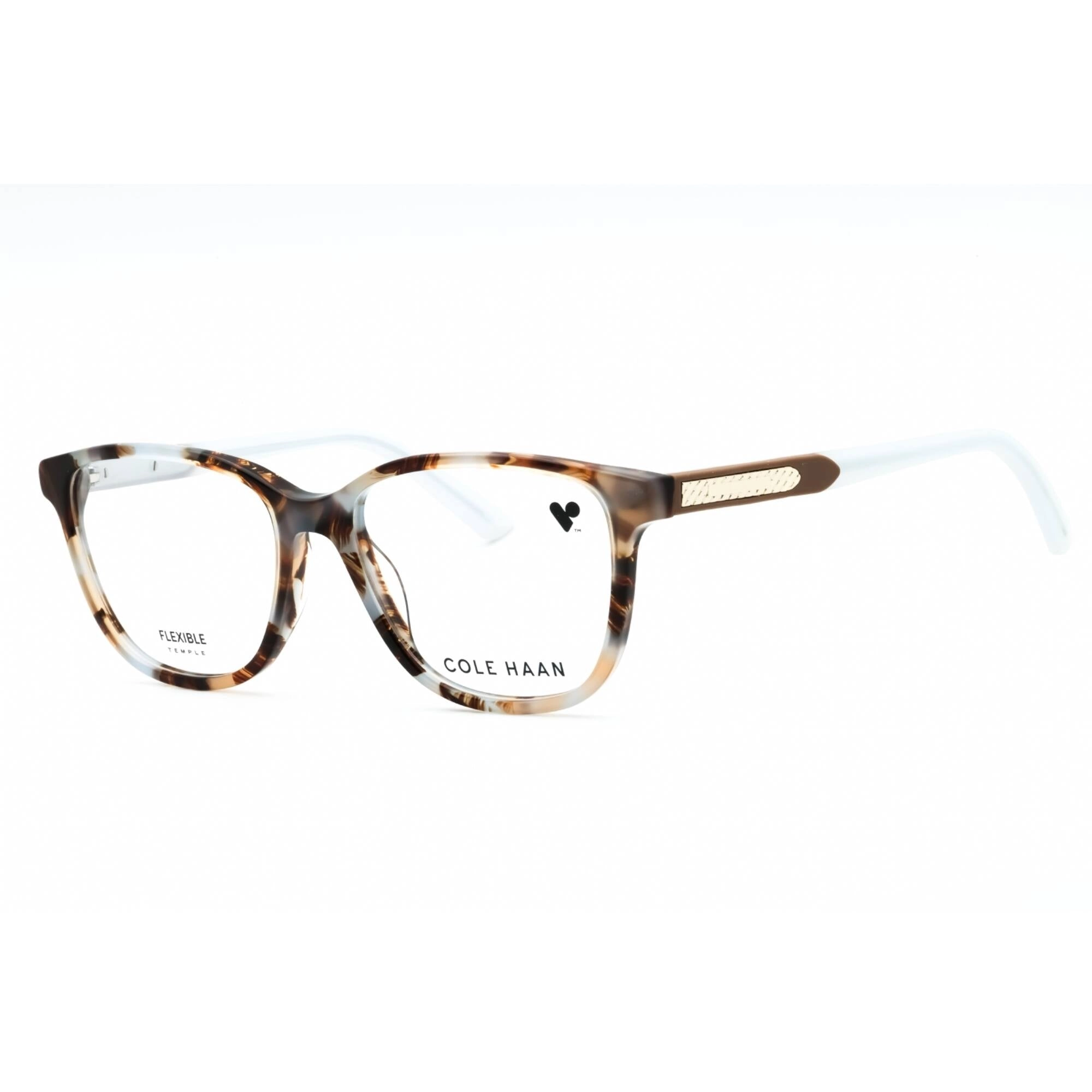 Cole Haan Women's Eyeglasses - Brown Tortoise Full Rim Cat Eye Frame | CH5043 210
