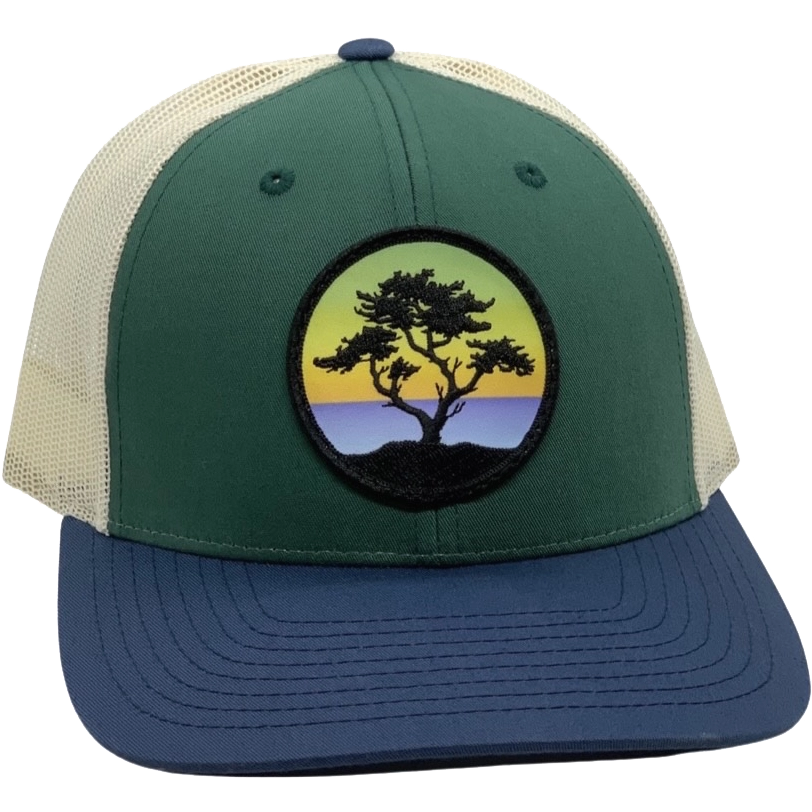 Curved Brim Trucker with Cypress Patch