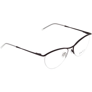 Dkny Women's Eyeglasses - Black Metal Half Rim Frame Demo Lens | DKNY DK1015 001
