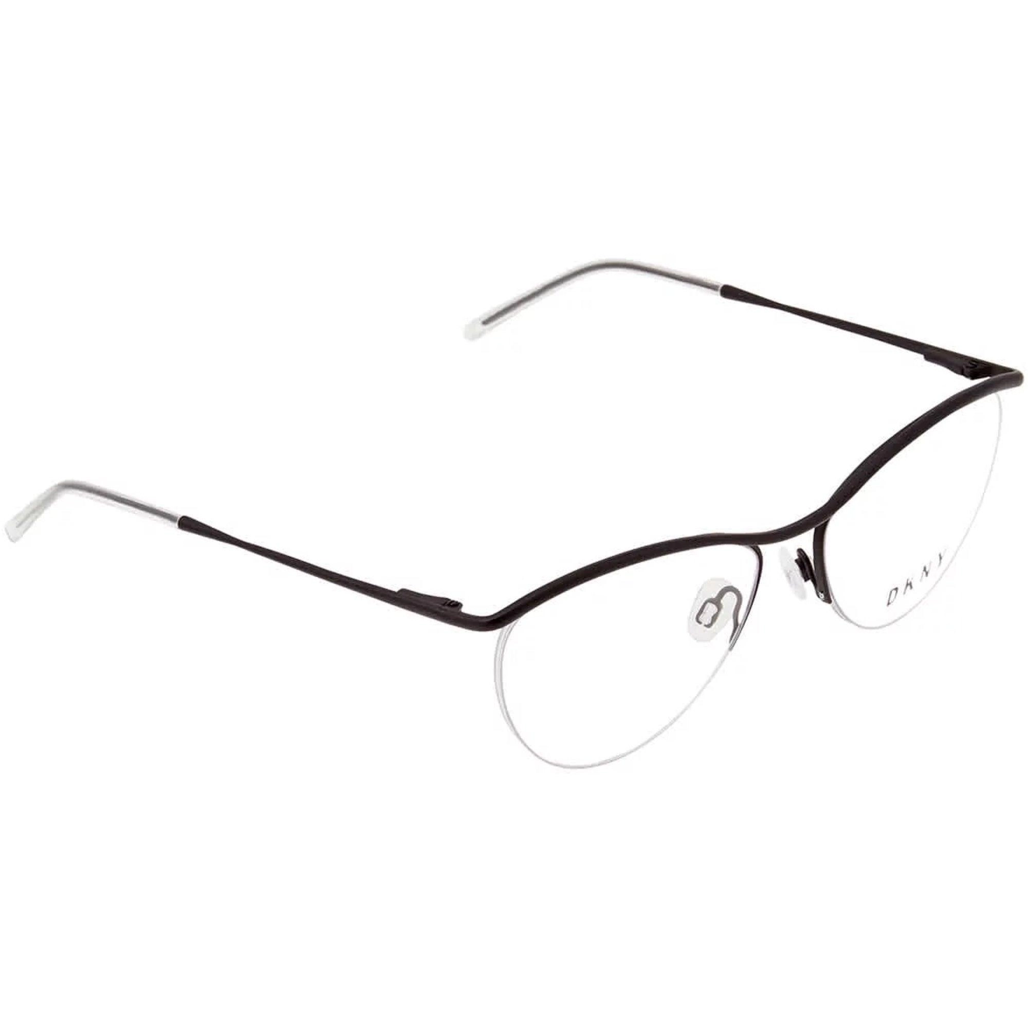 Dkny Women's Eyeglasses - Black Metal Half Rim Frame Demo Lens | DKNY DK1015 001