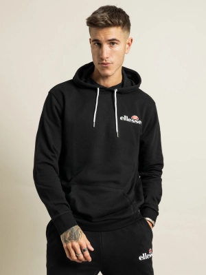 ELLESSE MEN'S PRIMERO BLACK HOODIE