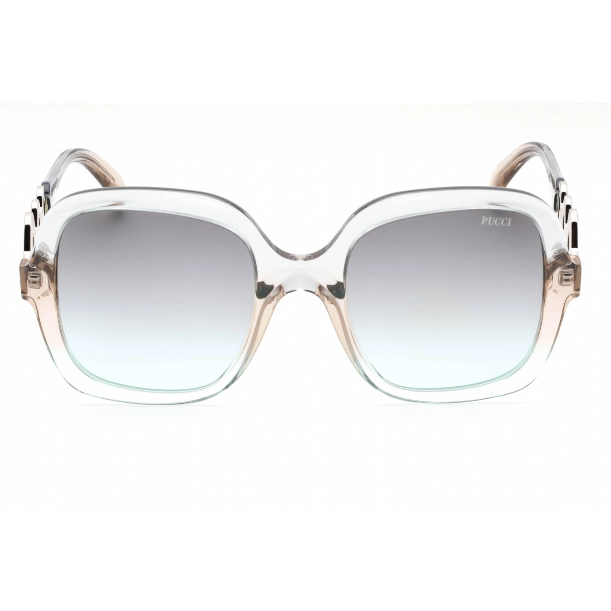 Emilio Pucci Women's Sunglasses - Light Blue Gradient Oversized Frame | EP0173 86B