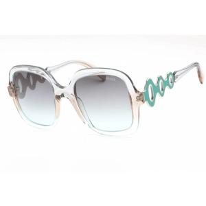 Emilio Pucci Women's Sunglasses - Light Blue Gradient Oversized Frame | EP0173 86B