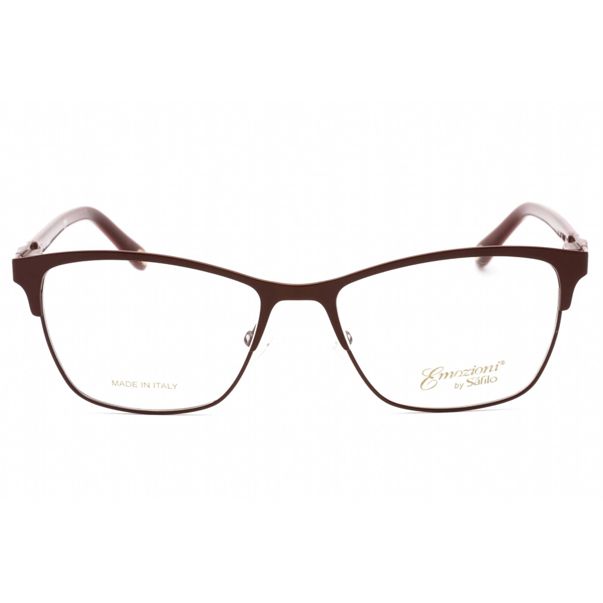 Emozioni Women's Eyeglasses - Burgundy Full Rim Rectangular Frame | EM 4392 0LHF 00