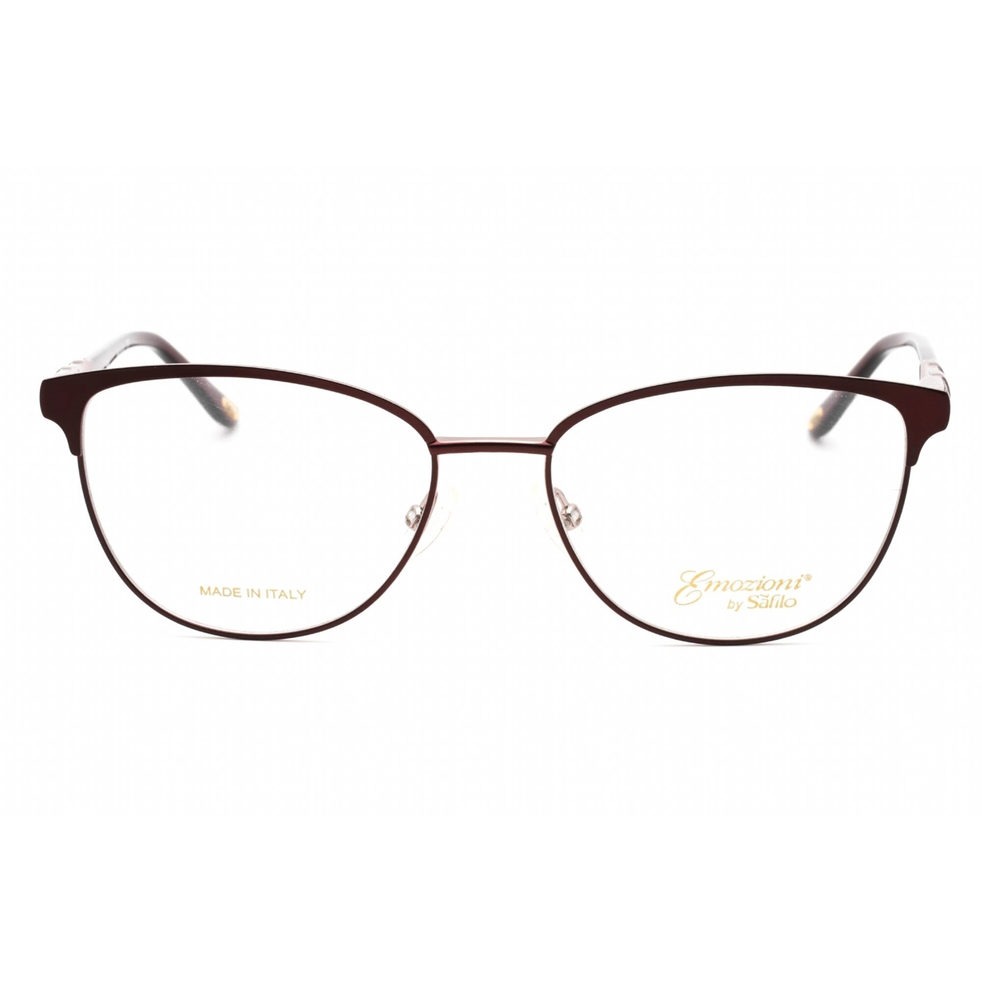Emozioni Women's Eyeglasses - Plum Lilac Cat Eye Full Rim Frame | EM 4399 0OQ5 00