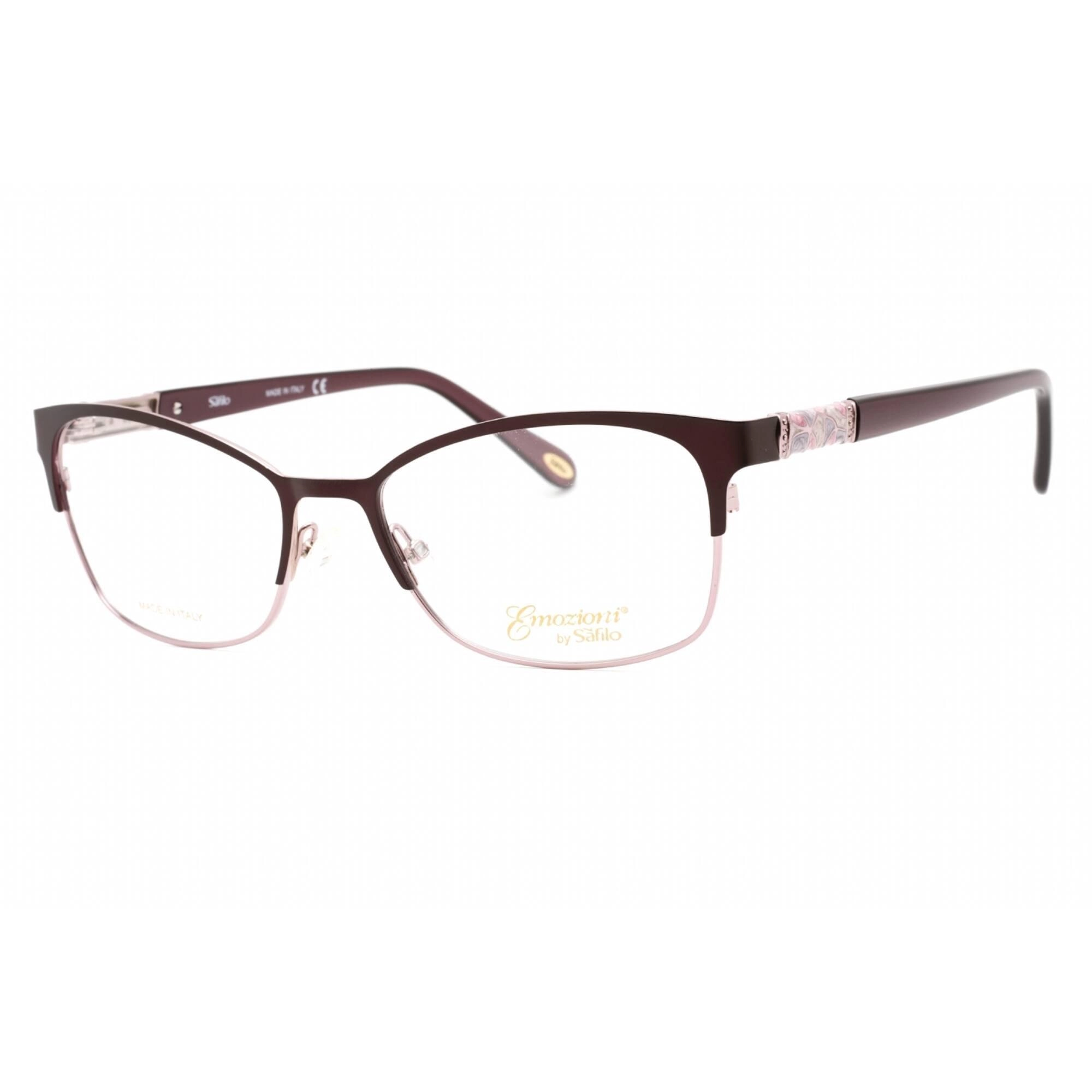 Emozioni Women's Eyeglasses - Plum Lilac Full Rim Cat Eye Frame | EM 4389 0OQ5 00