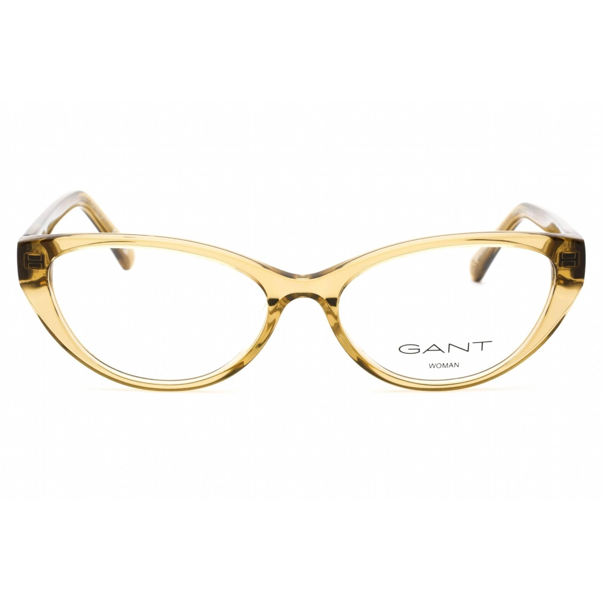Gant Women's Eyeglasses - Full Rim Shiny Light Brown Plastic Cat Eye | GA4142 045